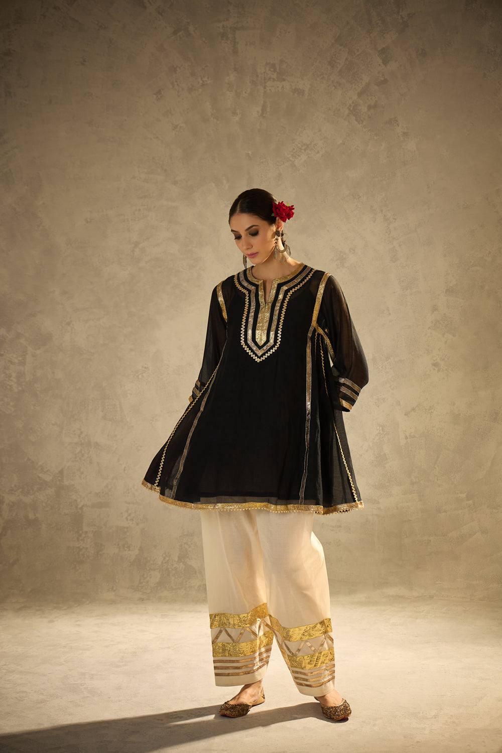 Celebrity Inspired Pure Chanderi Elegance Festive Luxe Kurta