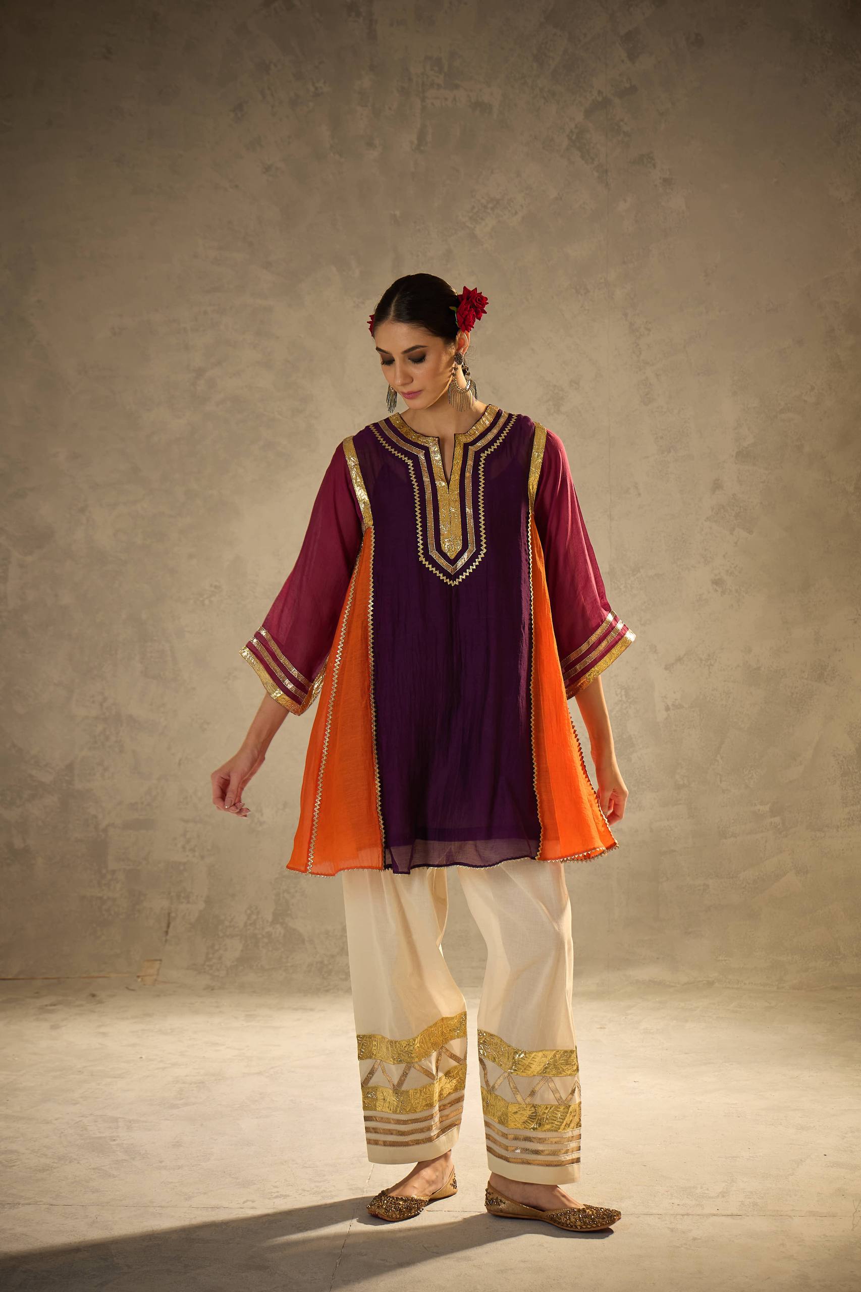 Celebrity Inspired Pure Chanderi Elegance Festive Luxe Kurta