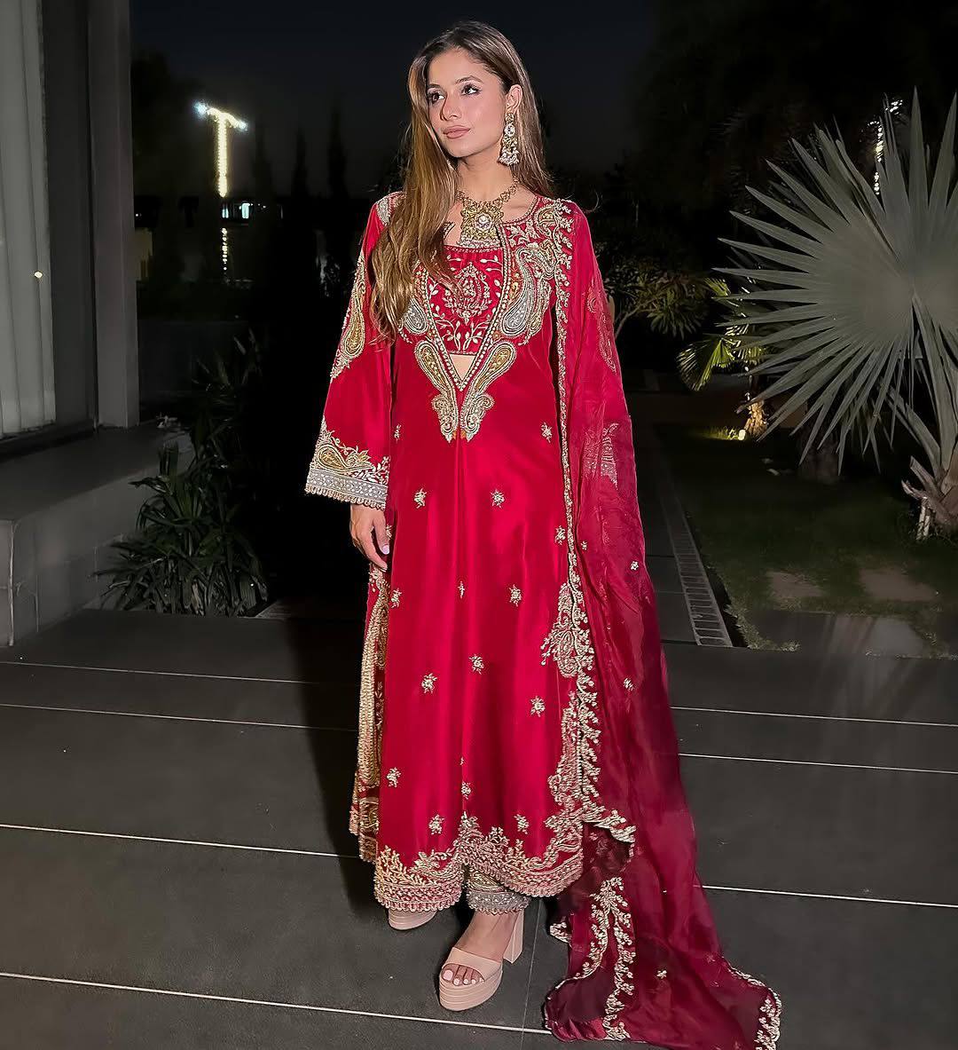 Beautiful Thread & 5mm sequins embroidery work & Fully Stich Blouse