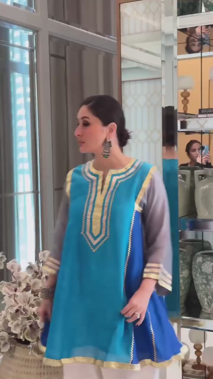 Celebrity Inspired Pure Chanderi Elegance Festive Luxe Kurta